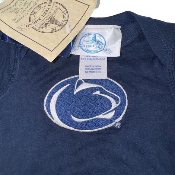 Two Feet Ahead Atlanta Hosiery Company Penn State Baby Bodysuit Newborn - Picture 3 of 5